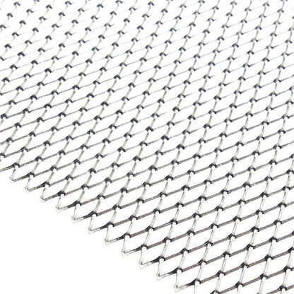 Silver Aluminium Racing Grille Mesh Vent for Universal Car 100x33cm