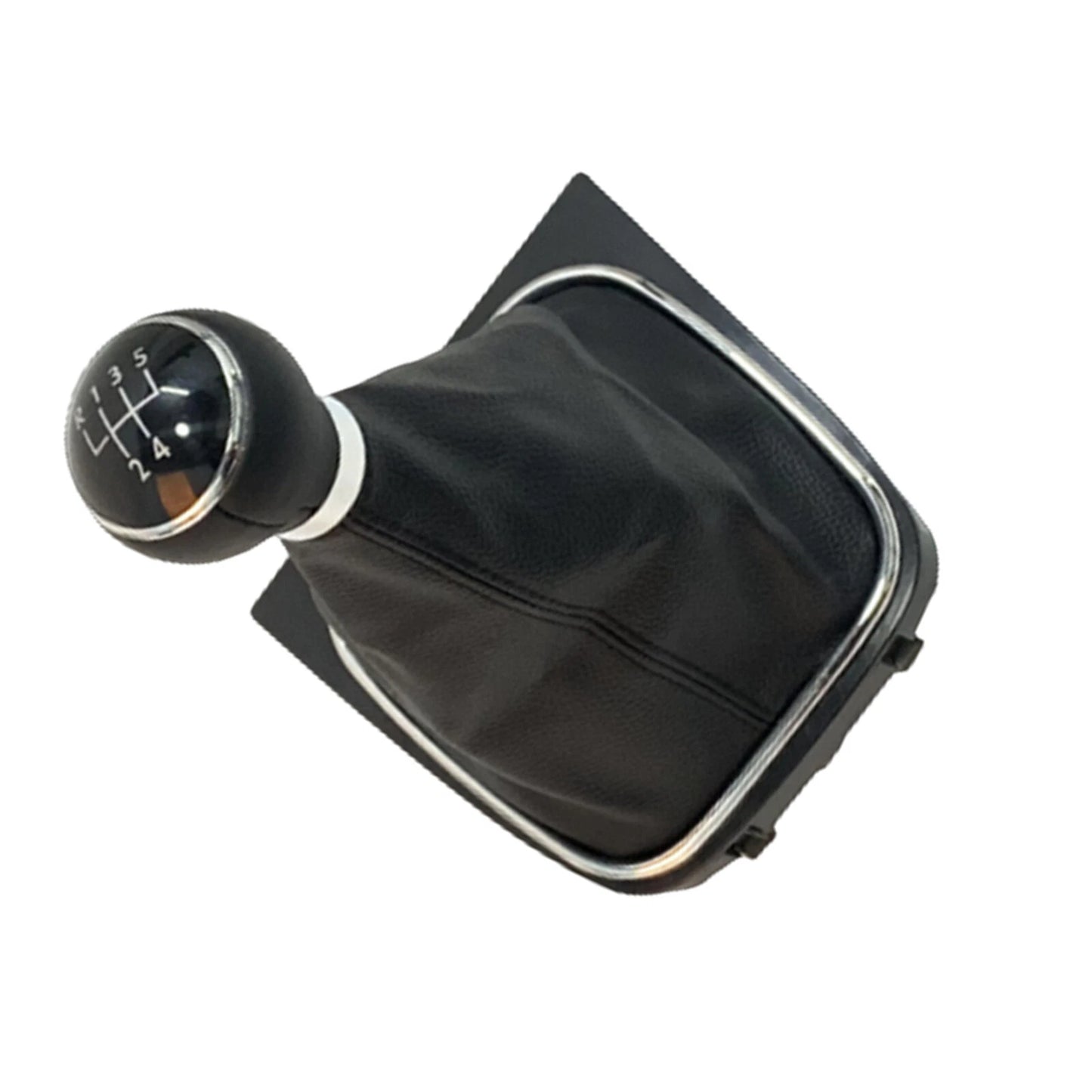 Gear Shift Button Leather Rootwood for VW Golf 6 (2008-2012) 5-Speed