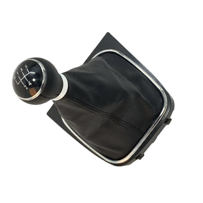 Gear Shift Button Leather Rootwood for VW Golf 6 (2008-2012) 5-Speed