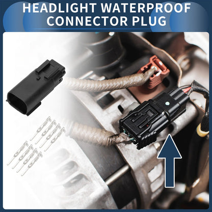 8 Pin Waterproof Headlight Connector Plug for Ford & Buick