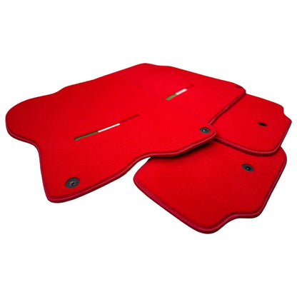 Red Floor Mats for Ferrari GTC4 Lusso (2016-2023) - AutoWin Brand Italian Edition