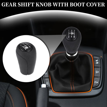 5 Speed Manual Gear Shift Knob for Mazda 626 (1993-2002) Black Plastic Leather
