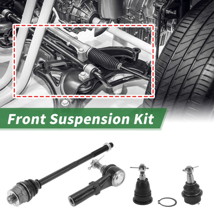 8pcs Suspension Kit Inner/Outer Tie Rod End Ball Joint for GMC Sierra 3500