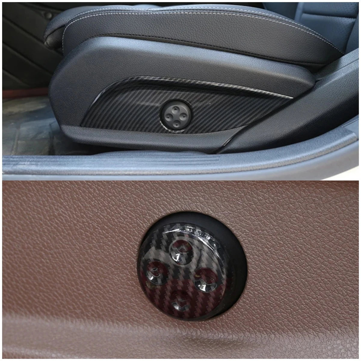 Seat Adjust Button Cover Trim for Mercedes-Benz C-Class Sedan W205 (2015-2021)
