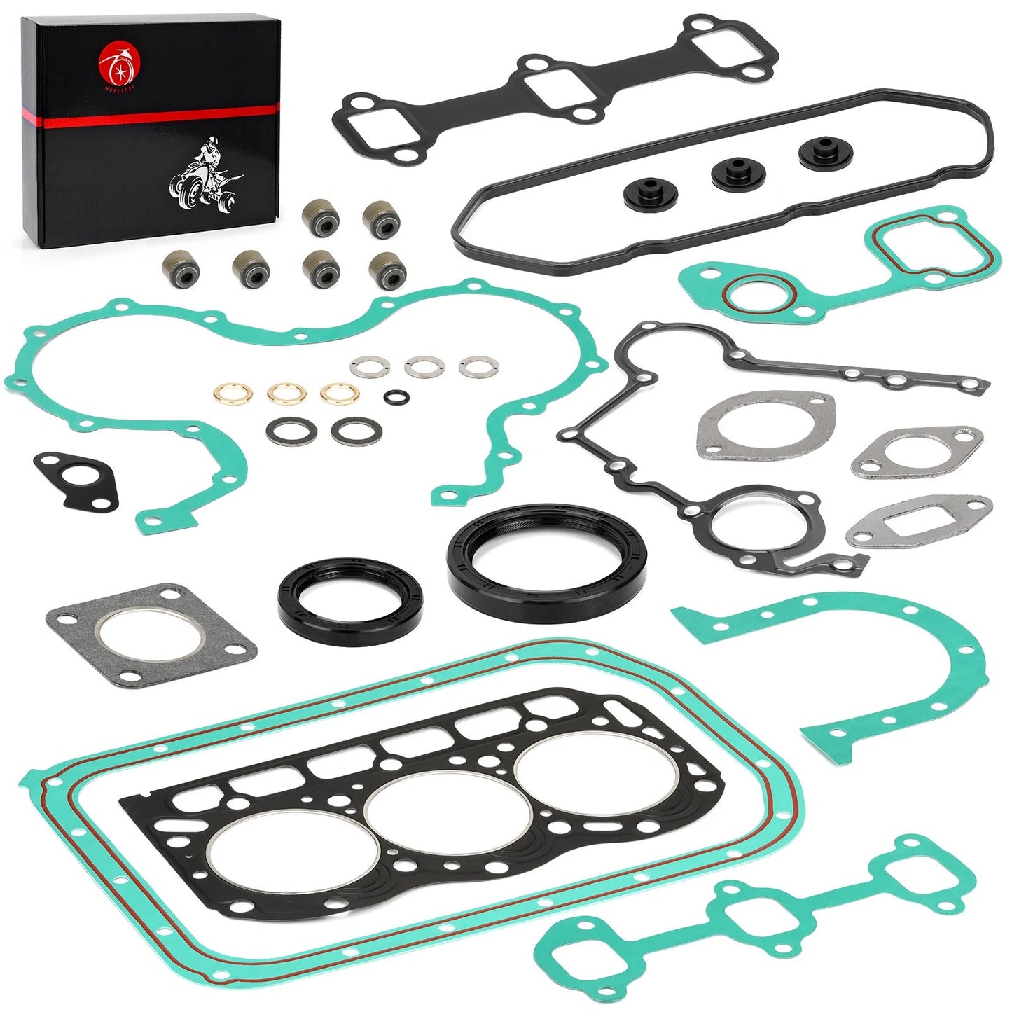 Engine Top End Gasket Rebuild Kit for Kawasaki Mule 2510 (2000–2002)