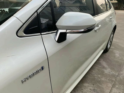 Rearview Side Cover Trim for 2019-2023 Toyota Corolla Hatchback Chrome Strips