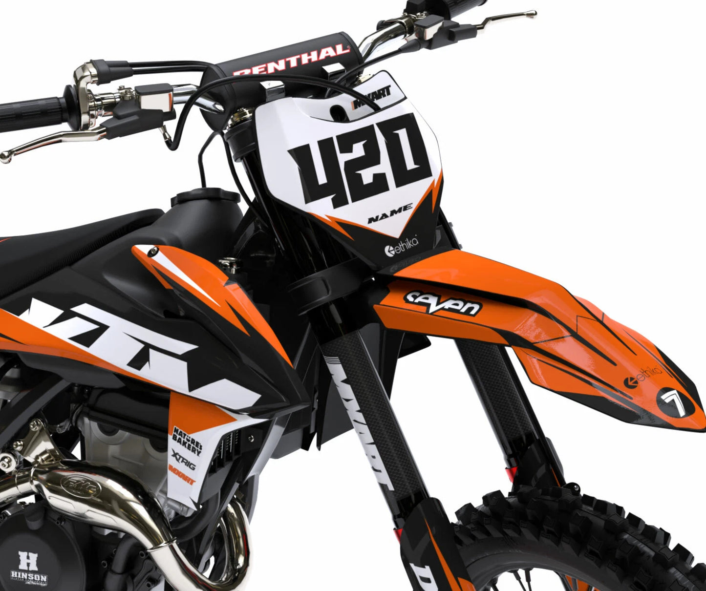 KTM EXC Custom Graphics Kit HOOK Style Stickers Decals (2012-2013)