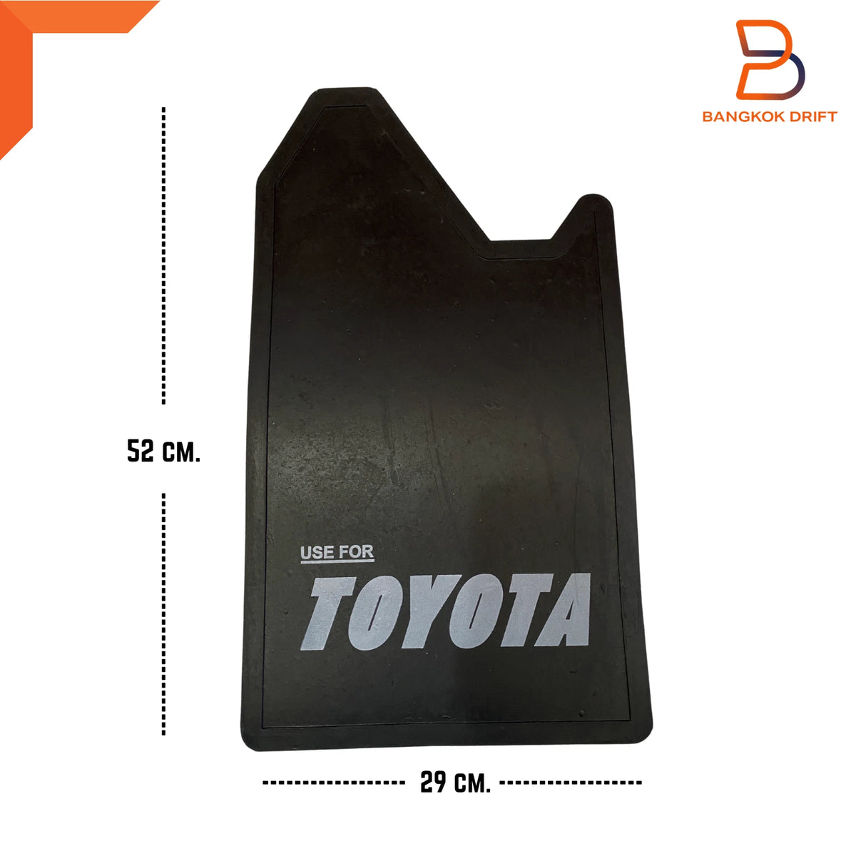Mud Flaps for Toyota 4x4 4WD Off-Road Truck - Black Rubber