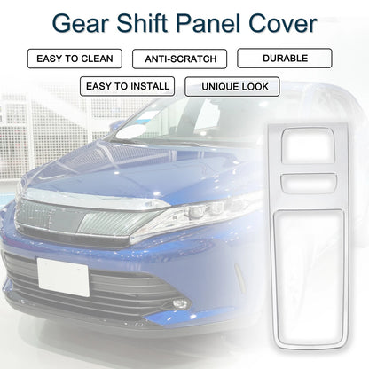 Gear Shift Panel Cover for Toyota Harrier 80 Series Chrome Silver Tone