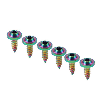 6pcs M5x15mm Titanium Torx Head Self Tapping Screws for Motor