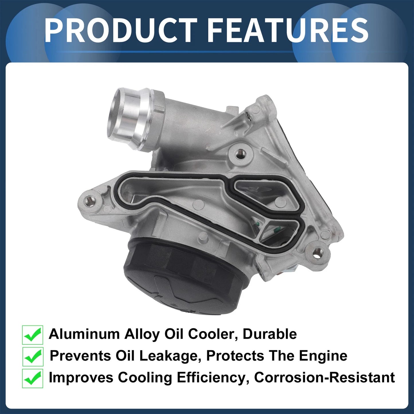 Engine Oil Filter Base Housing Assembly with Sensors for BMW 128i (2008-2013)