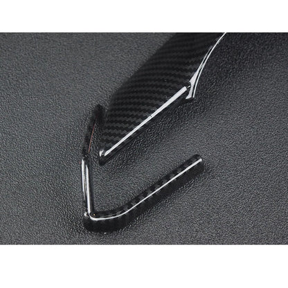 Carbon Fiber Style Steering Wheel Cover Trim Fit For Mazda CX-5 CX5 2017-2020