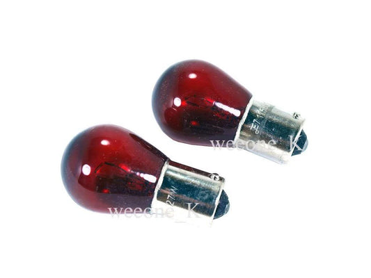 2 x 1156 27W Red Signal Light Bulbs for Make & Model