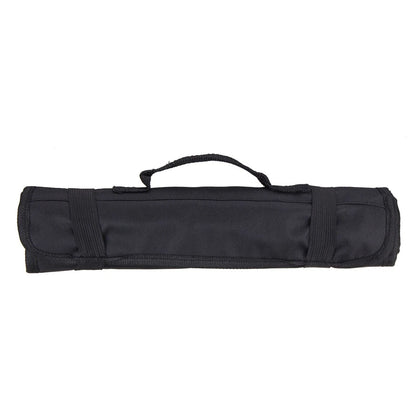 21-Pocket Chef Knife Bag Roll Bag Carry Case Foldable Kitchen Storage Black