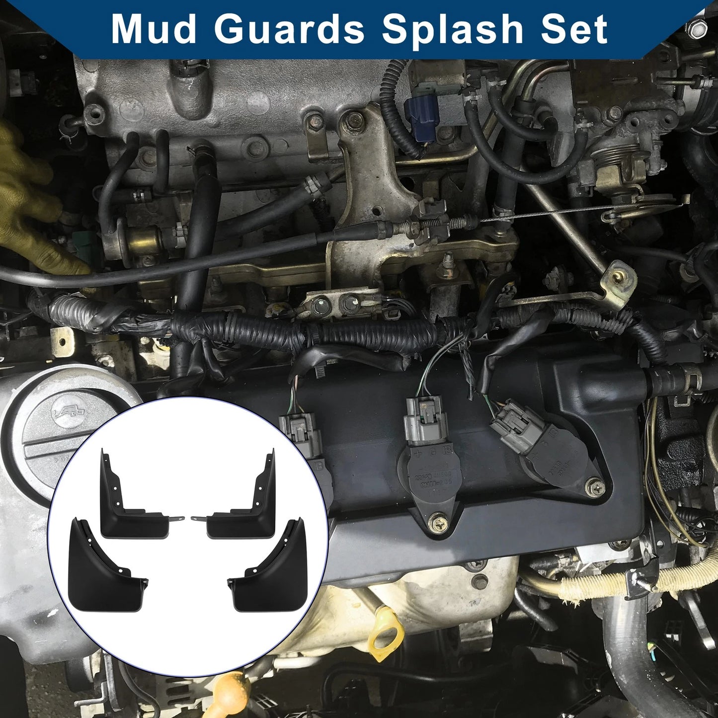 Mud Flaps Splash Guards Set for Mercedes-Benz GLA (2020-2023)