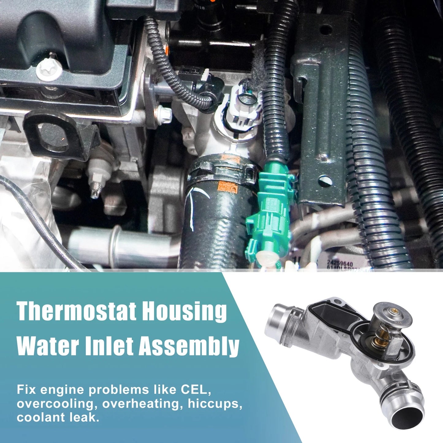 Engine Coolant Thermostat Housing for BMW 530i (2001-2005)