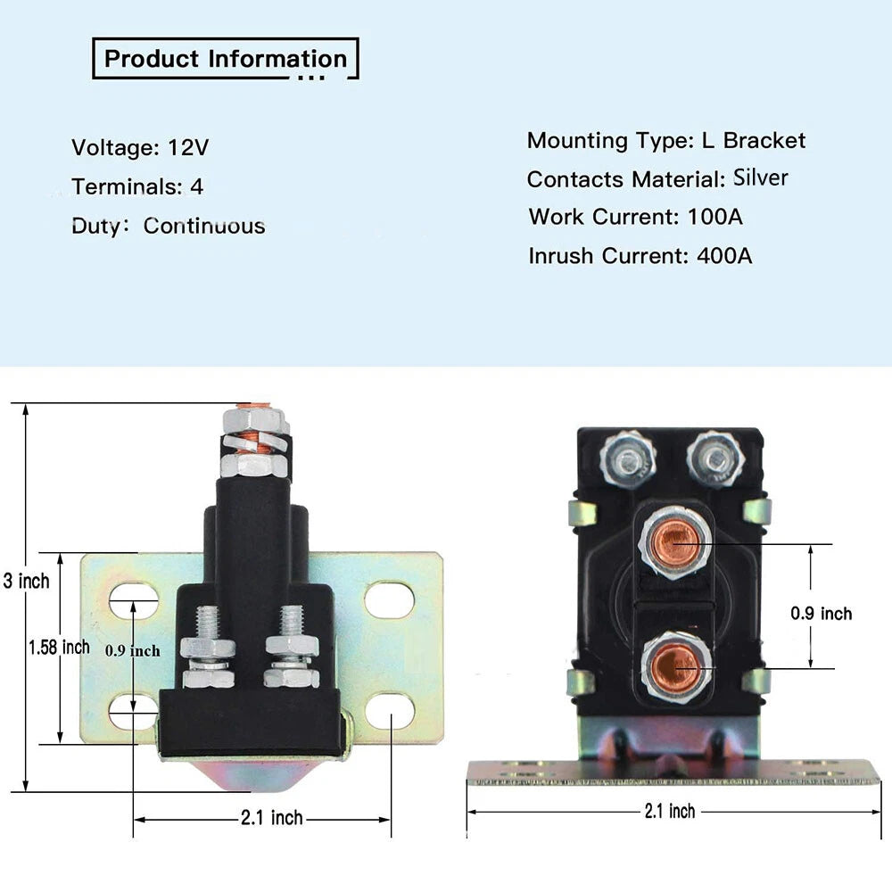 Solenoid Module for Freightliner EZGO TXT Gas Golf Cart (12V, 2000-2023)