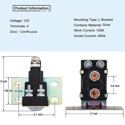 Solenoid Module for Freightliner EZGO TXT Gas Golf Cart (12V, 2000-2023)