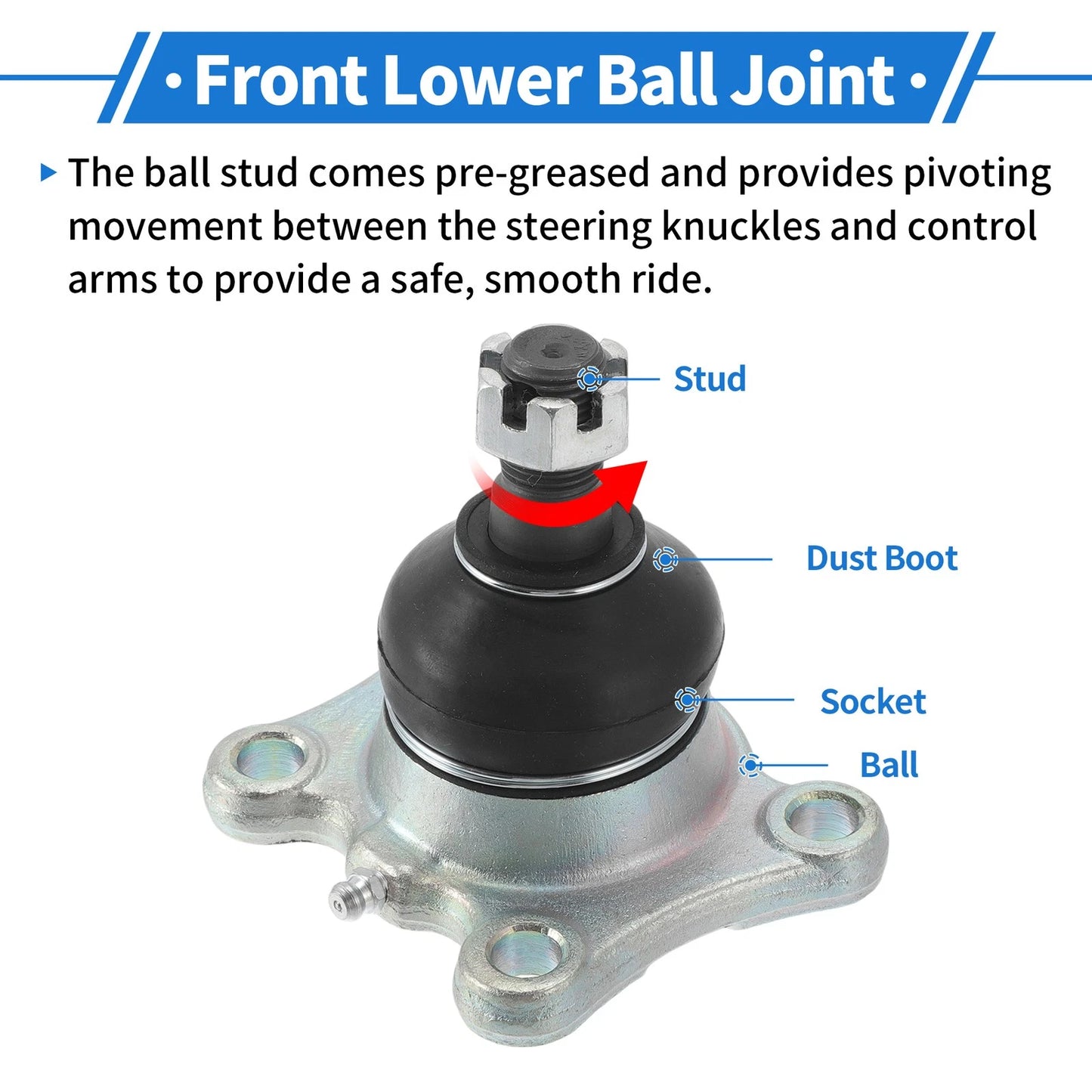 Front Lower Ball Joints for Toyota 4Runner (1989-1996)