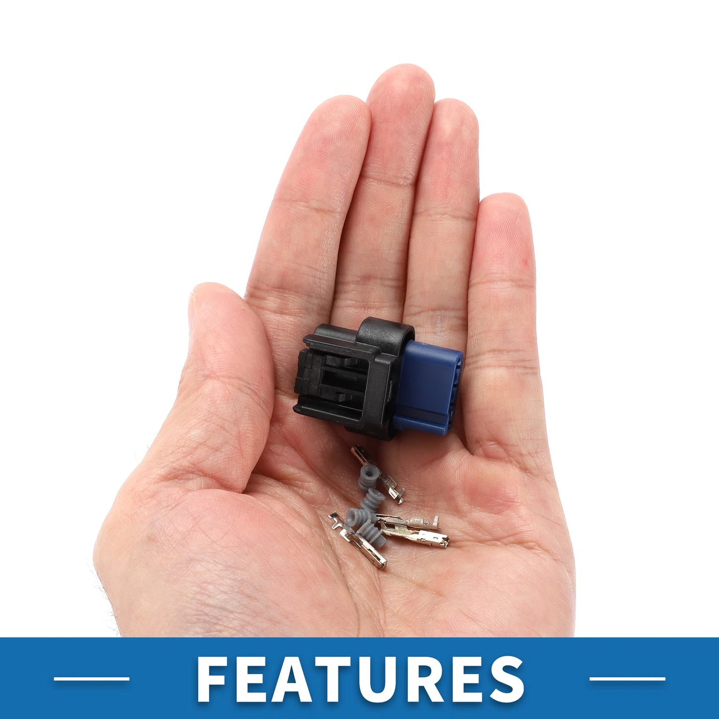 Intake Air Temperature Sensor Connector Plug for Ford (CU2Z14S411AYA)