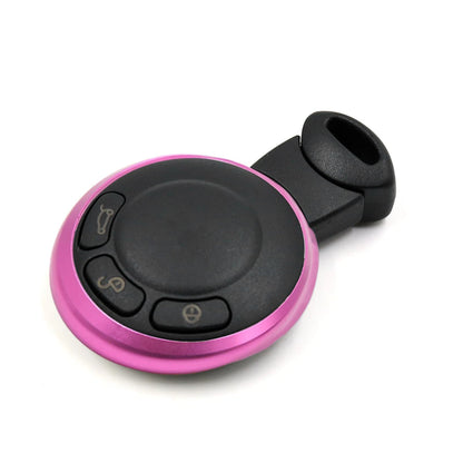 2 x Key Trim Ring Remote Control Decorative Circle Purple for BMW Mini Cooper