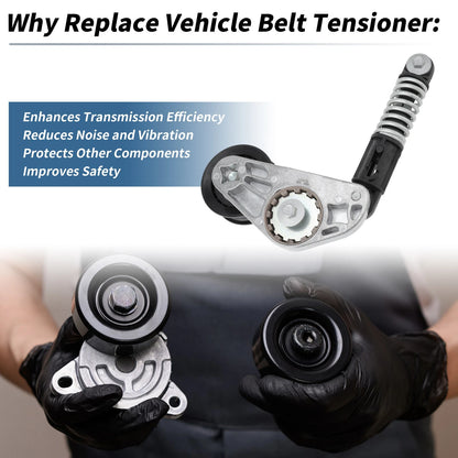 Belt Tensioner for Volvo S60 MK2 (2011-2014) Metal Plastic 1 x Pc