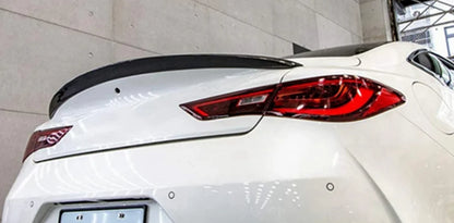 ABS Glossy Black Rear Trunk Spoiler Wing Lip for Infiniti Q60 (2017-2022)