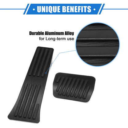 3 Pcs Gas Brake Foot Rest Pedals for Ford Explorer (2020-2023) Black