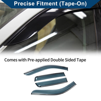 Car Window Deflectors for Jeep Grand Cherokee 2011-2023 Side Vent Visors