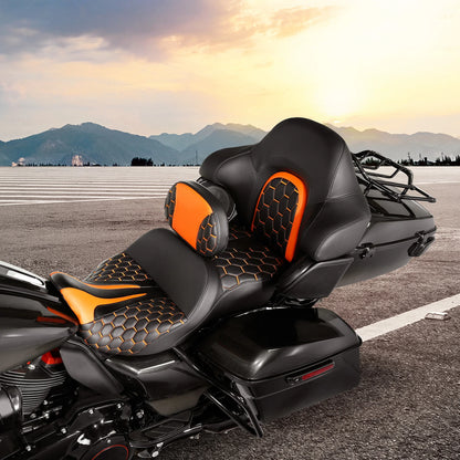 Driver Passenger Seat & Backrest for Harley Street Electra Glide (2014-2023)