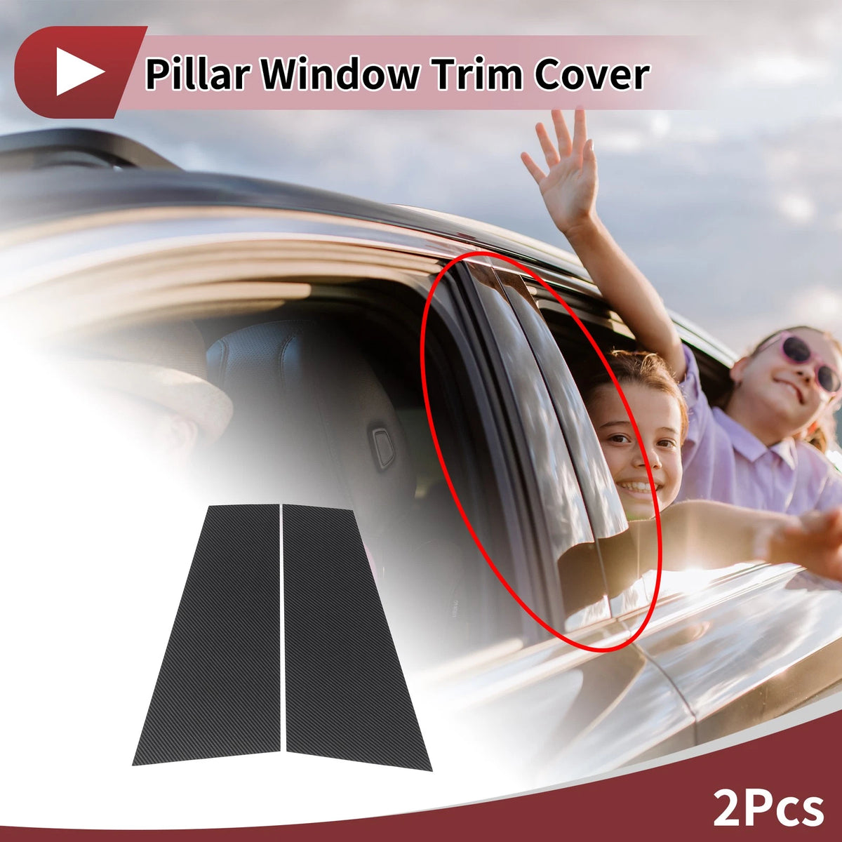 Front Rear Left Right Door Pillar Window Trim for BMW 4-Series (2021-2024)