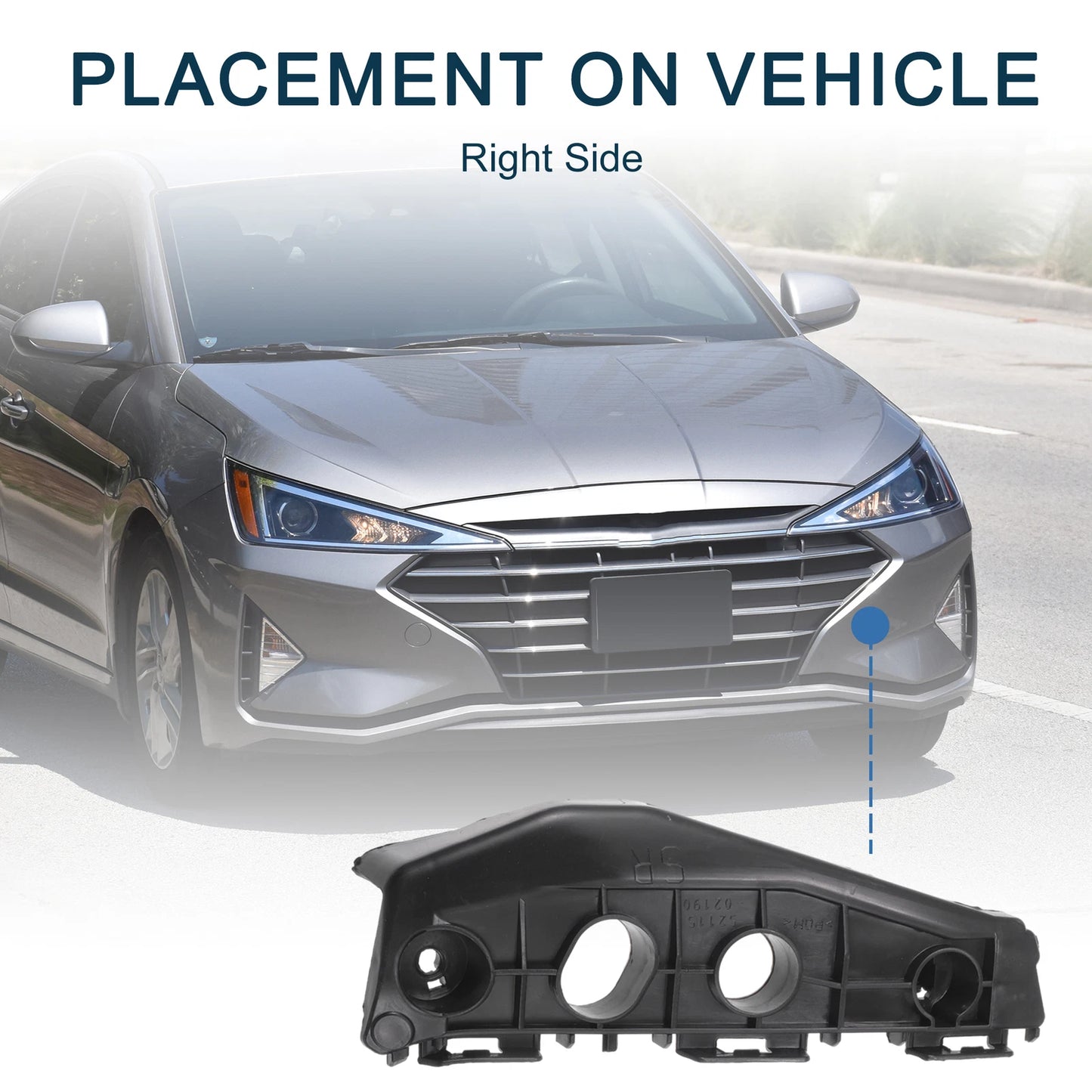 Right Front Bumper Retainer Bracket for Toyota Corolla (2011-2013)