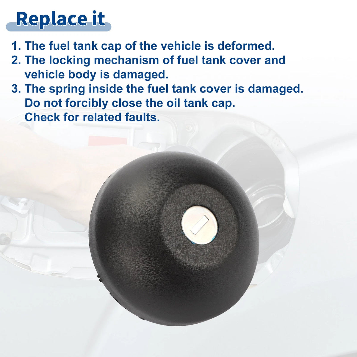 Locking Gas Cap Fuel Tank Cover with Keys for Renault Clio (1998-2006)