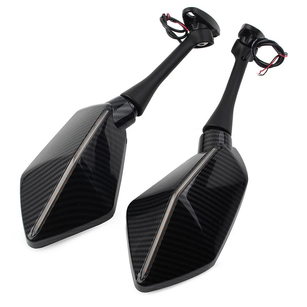 LED Turn Signal Side Mirrors for Honda CBR600RR CBR1000RR (2004-2007)