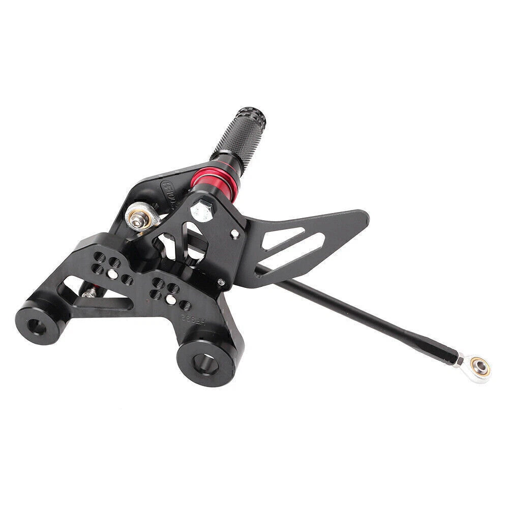 Black Adjustable Rearset Footpegs for Yamaha MT-09 FZ-09 (2014-2017)