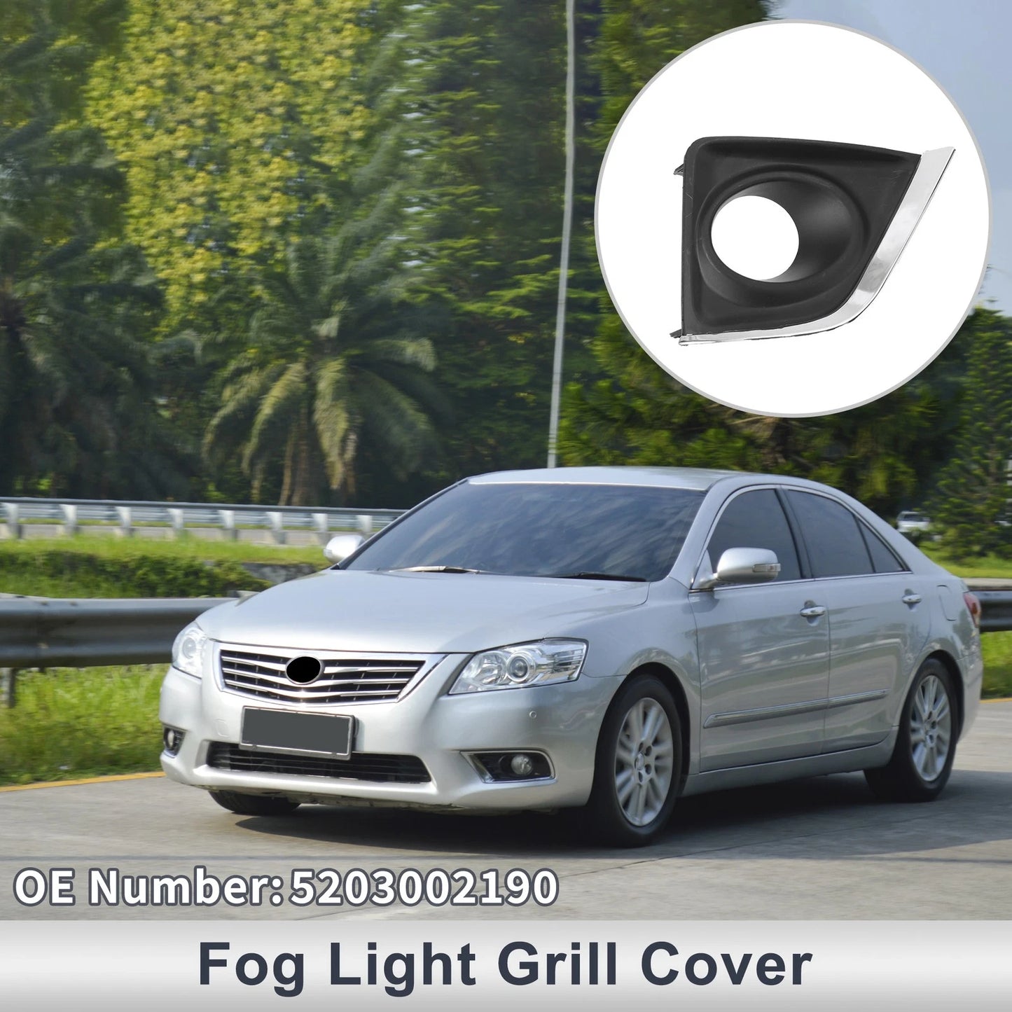 1 Pc Front Right Fog Light Grill for Toyota Corolla (2014-2017)