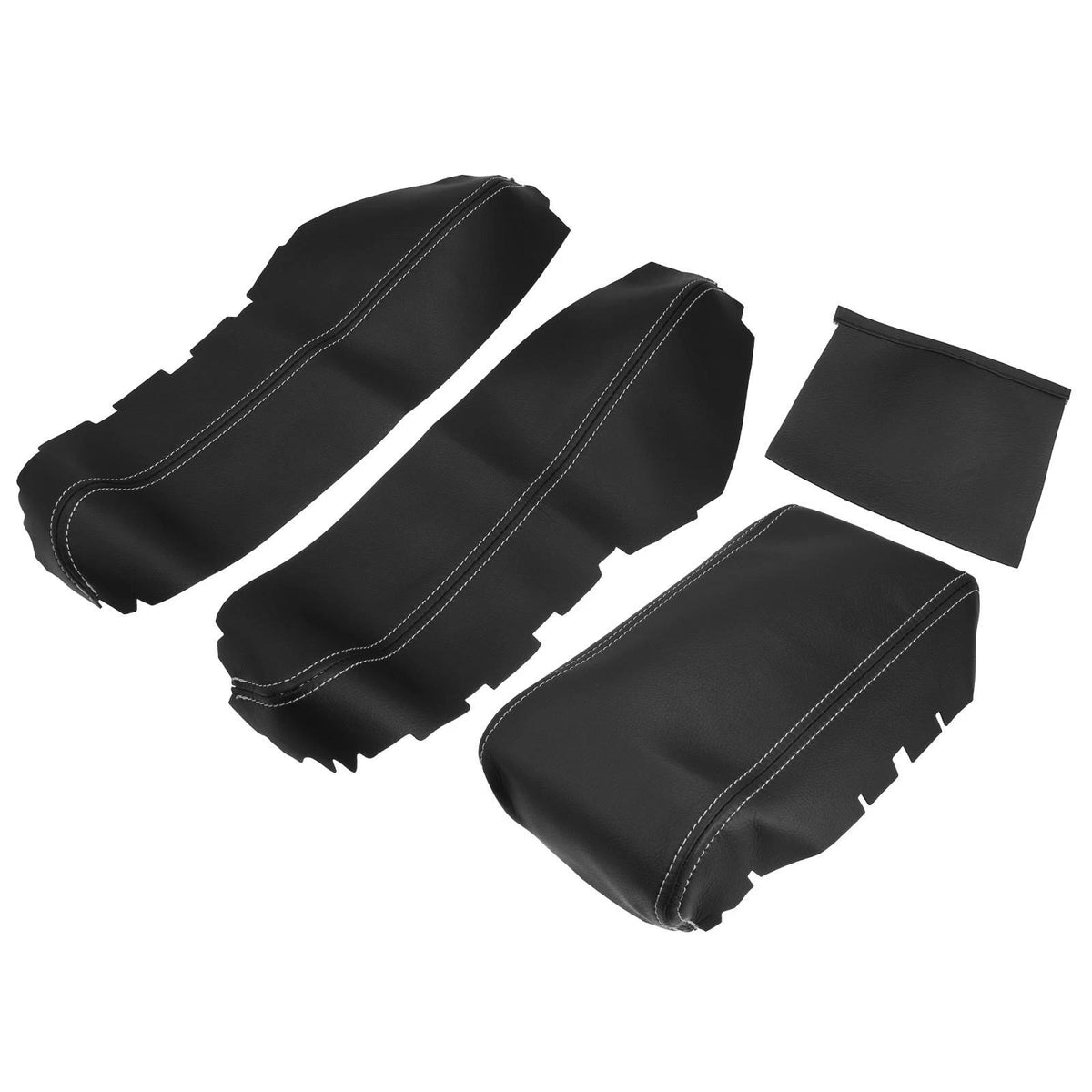 3 Pcs Armrest Covers for Honda Civic 10th Gen 2016-2020 Black & White Line