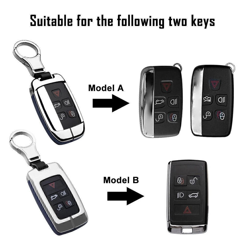 Key Fob Cover Case for Land Rover Discovery, Range Rover, Jaguar Leather