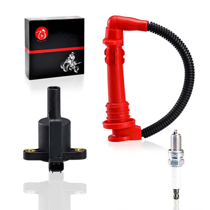 Ignition coil w/ Wire Cap & Spark plug for Polaris Sportsman 570 (2015–2025)