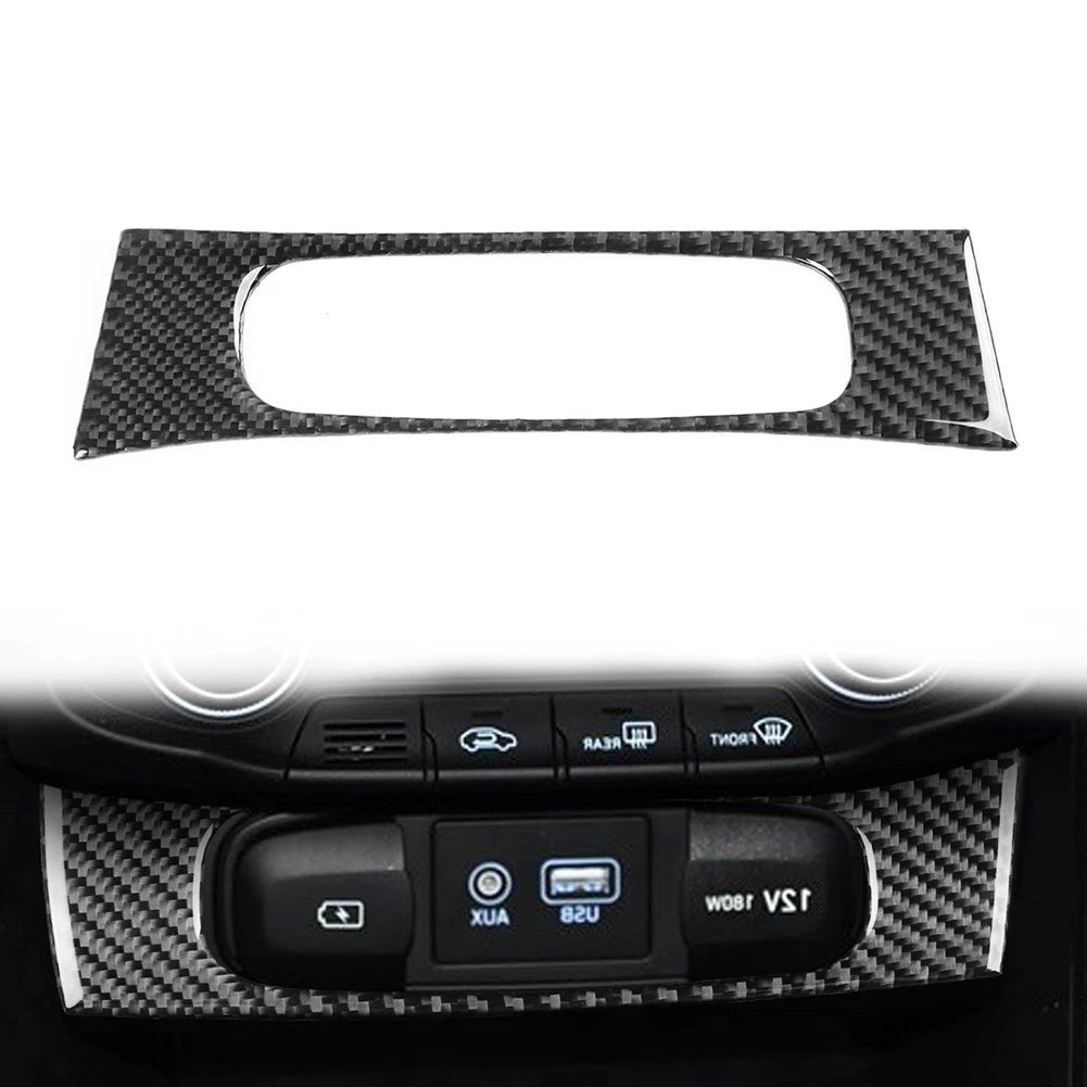 Black Cigarette Lighter Panel Cover Trim for Hyundai Veloster JS (2019-2023)