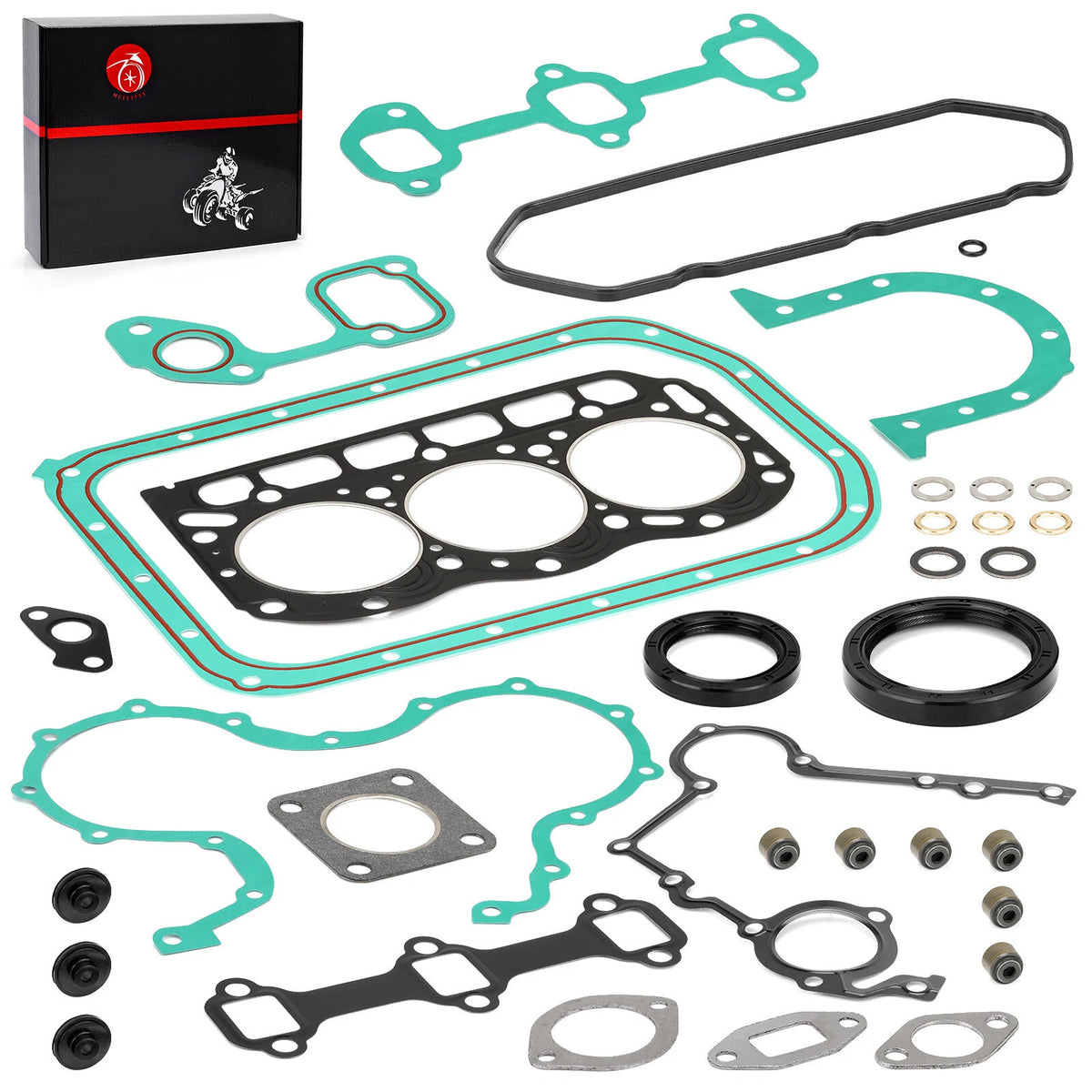 Gaskets Seals Rebuild Kit for Kawasaki Mule 2510 3010 4010 Diesel (2002–2010)