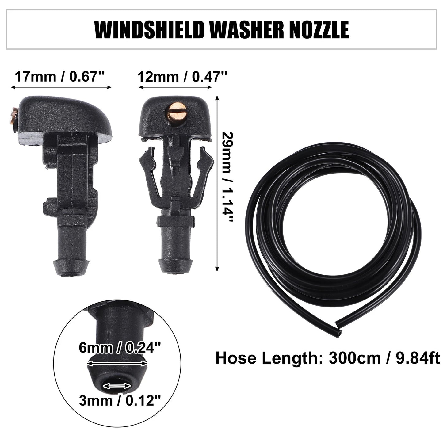 Windshield Washer Nozzle Set for Ford Crown (2010-2011)