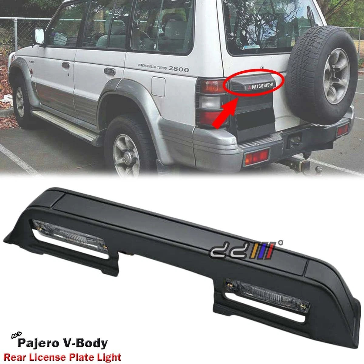 Rear License Plate Light for Mitsubishi Pajero NH NJ NK NL (1991-1999)