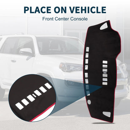 Dashboard Cover Mat for Nissan Tiida C11 Sun Protector Black Red (2004-2014)