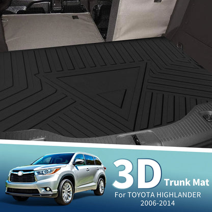 Cargo Liner Rear Trunk Mat for Toyota Highlander (2006-2014) 5/7 Seats
