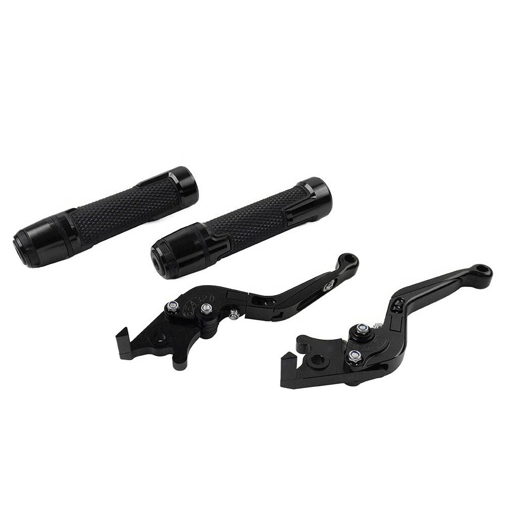 Black Brake Clutch Lever Grip Set for Yamaha FJR XJR 1300 (2001-2008)