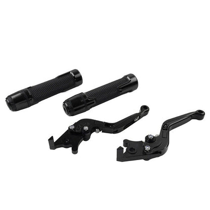 Black Brake Clutch Lever Grip Set for Yamaha FJR XJR 1300 (2001-2008)