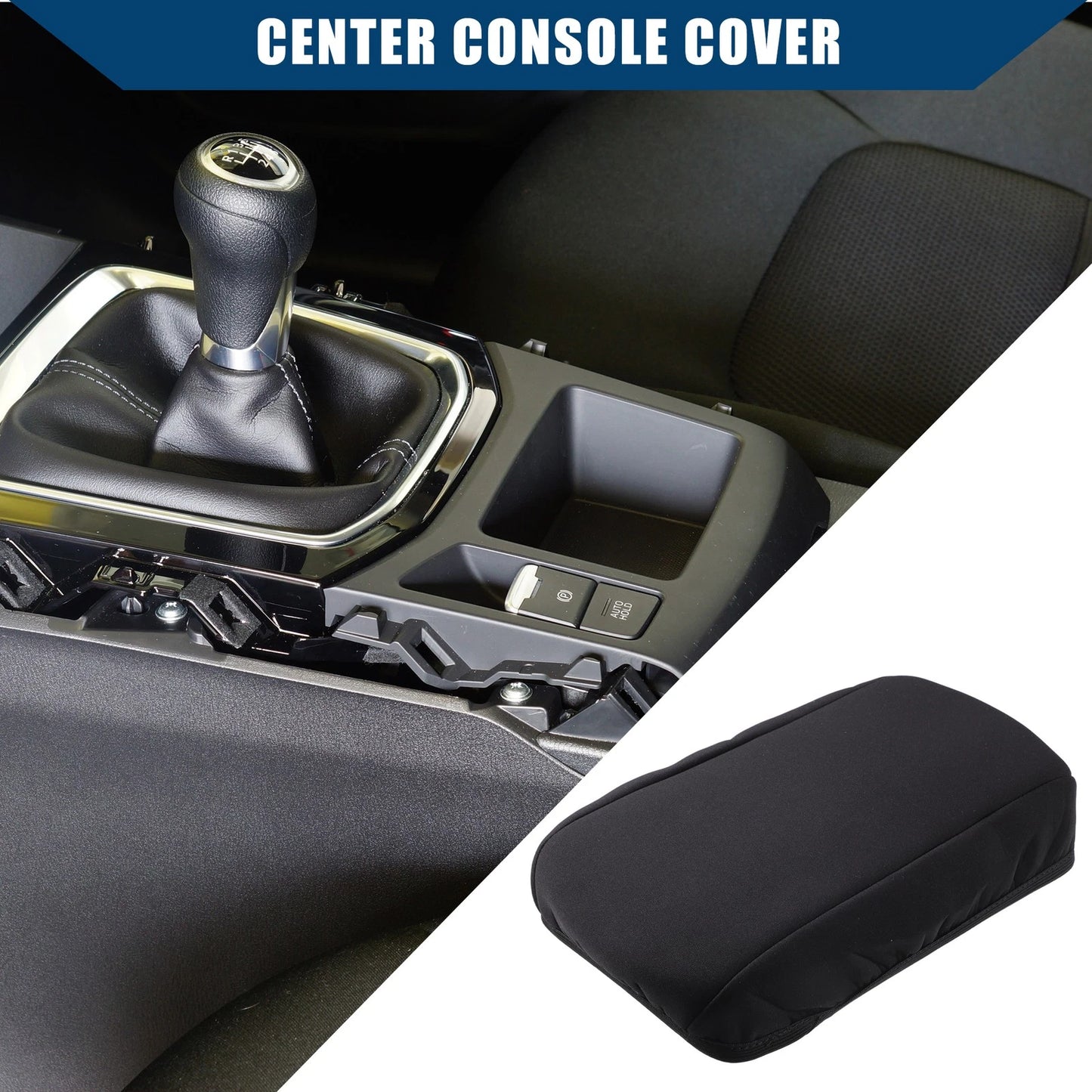 Center Console Armrest Cover for Buick Verano Neoprene Black (2015–2016)