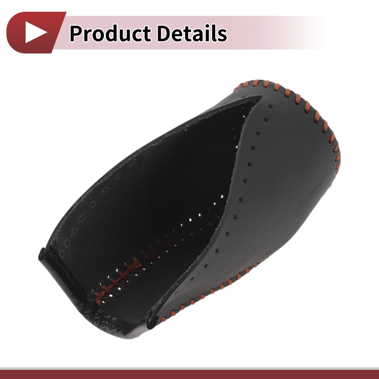 Car Gear Shift Knob Cover for Toyota Corolla (2014-2018) Brown Faux Leather