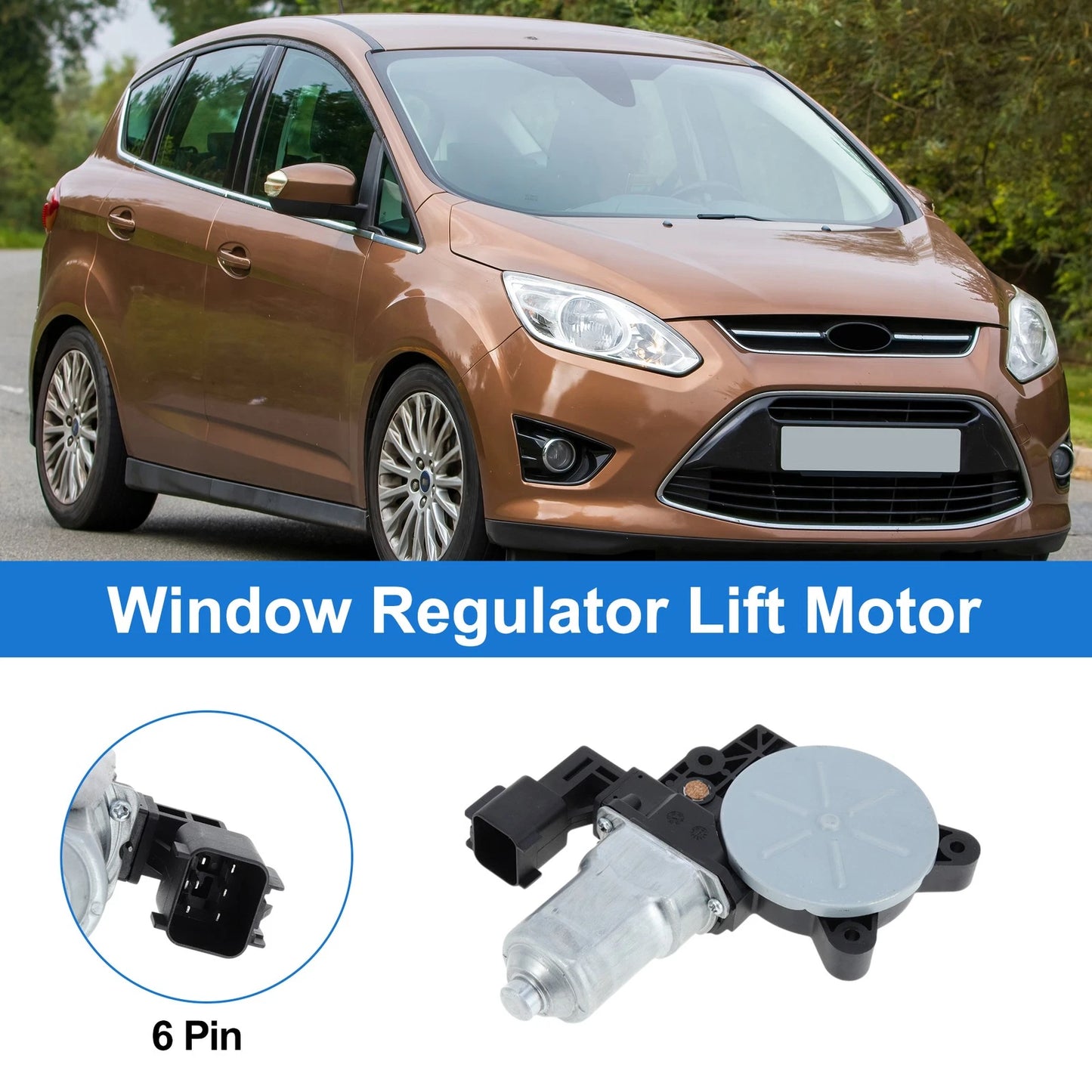 Power Window Regulator Lift Motor for Ford C-Max 2013-2018 (2013-2018)
